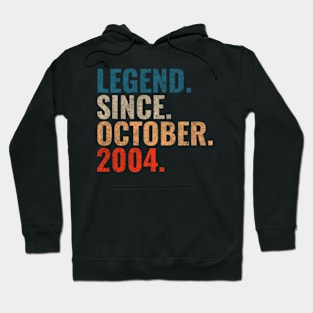 Legend since October 2004 Retro 2004 birthday shirt Hoodie